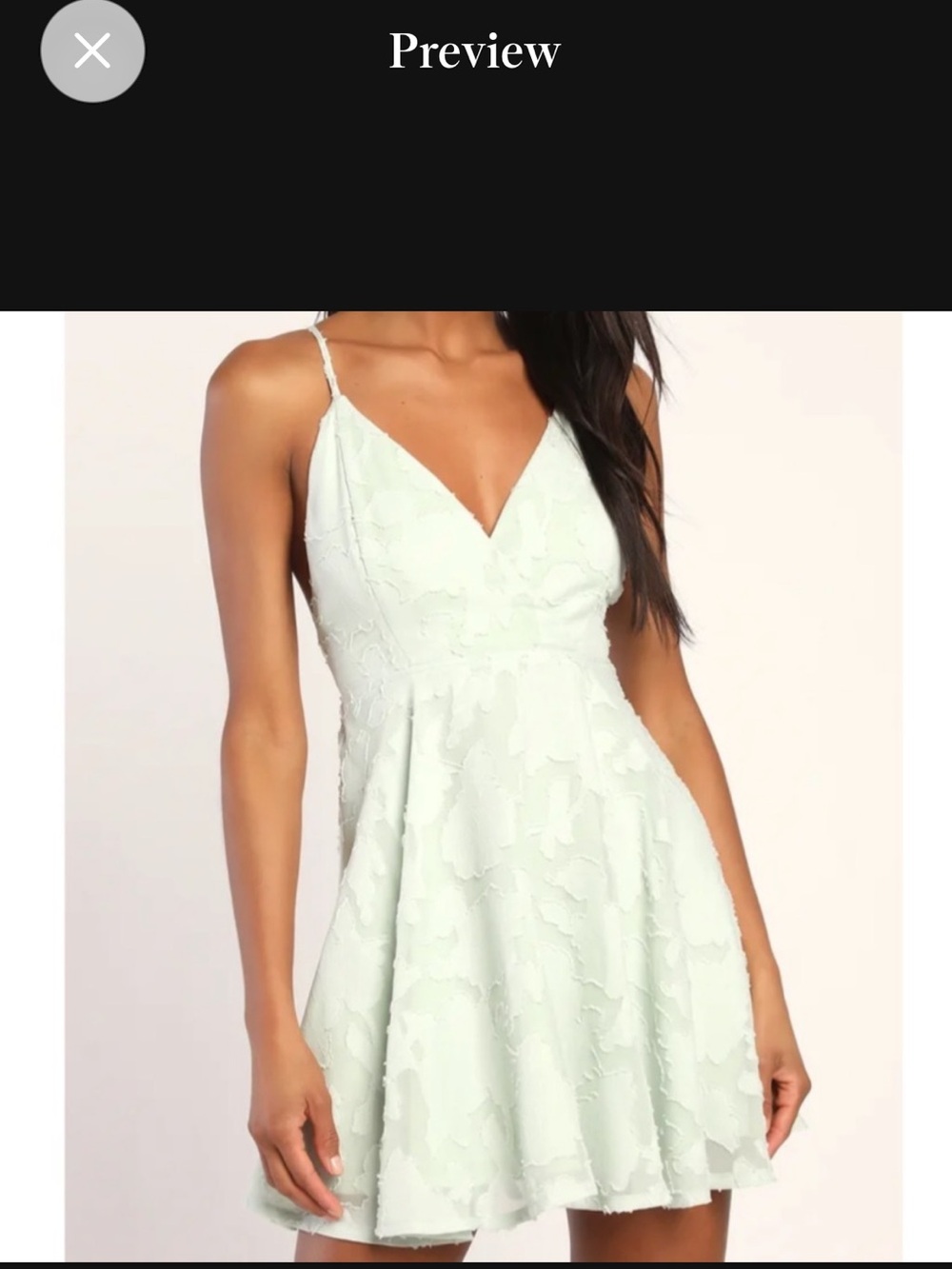 Lulu's Mint Green Textured Mini Dress